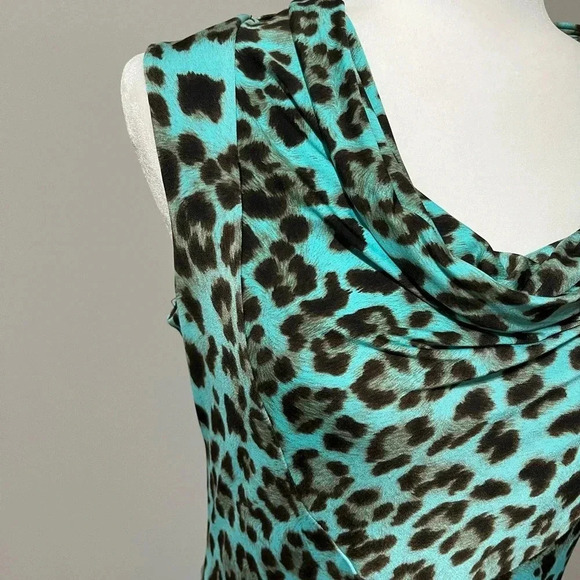 Vivian Wong Sleeveless Bodycon Leopard Print Dress - Picture 7 of 12